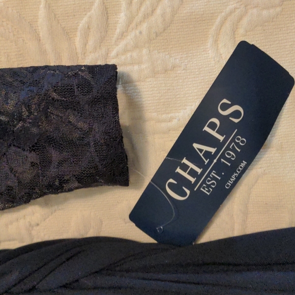 🆕Chaps XL DRESS NAVY WITH LACE - Picture 4 of 6